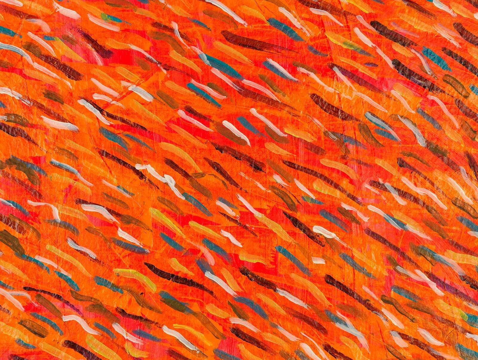 orange painted paper